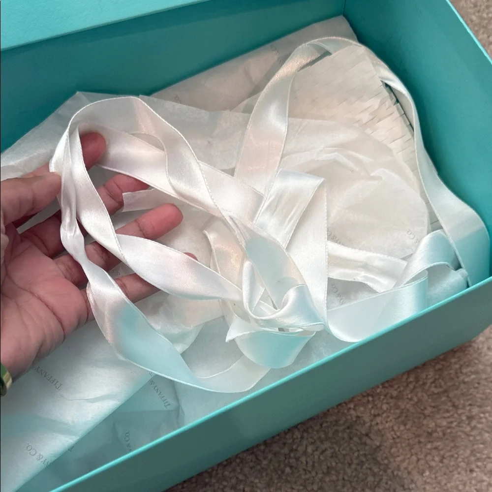 Tiffany & Co. Clear Crystal Flutes on Iconic Blue Box - Picture 6 of 11